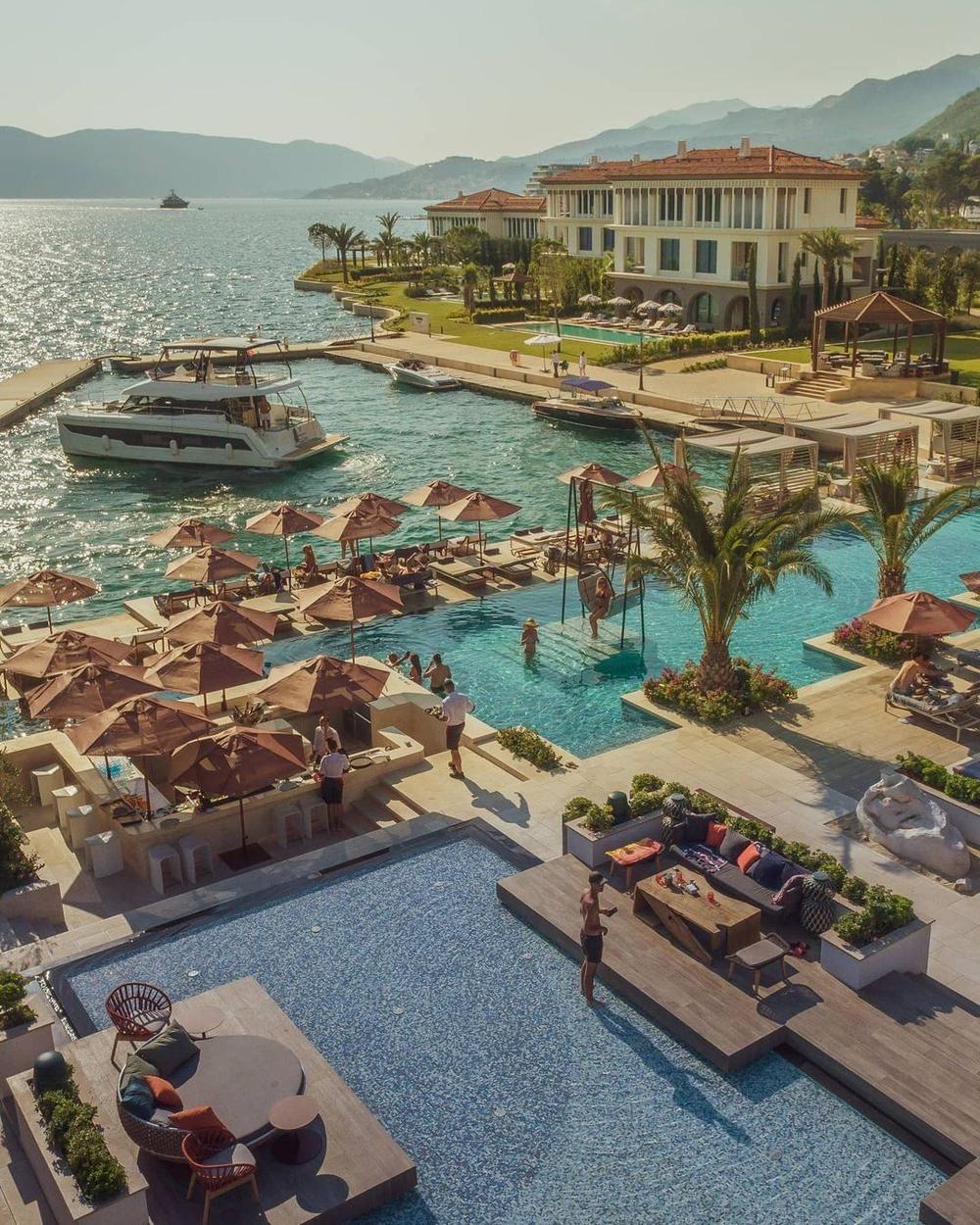 Portonovi resort pools by the sea