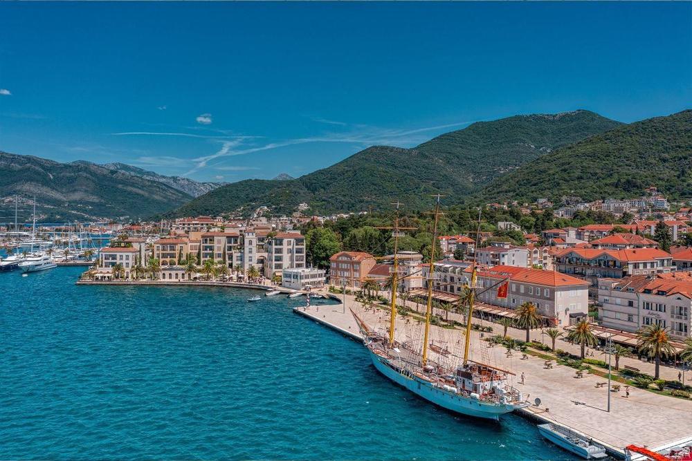 Tivat seafront promenade