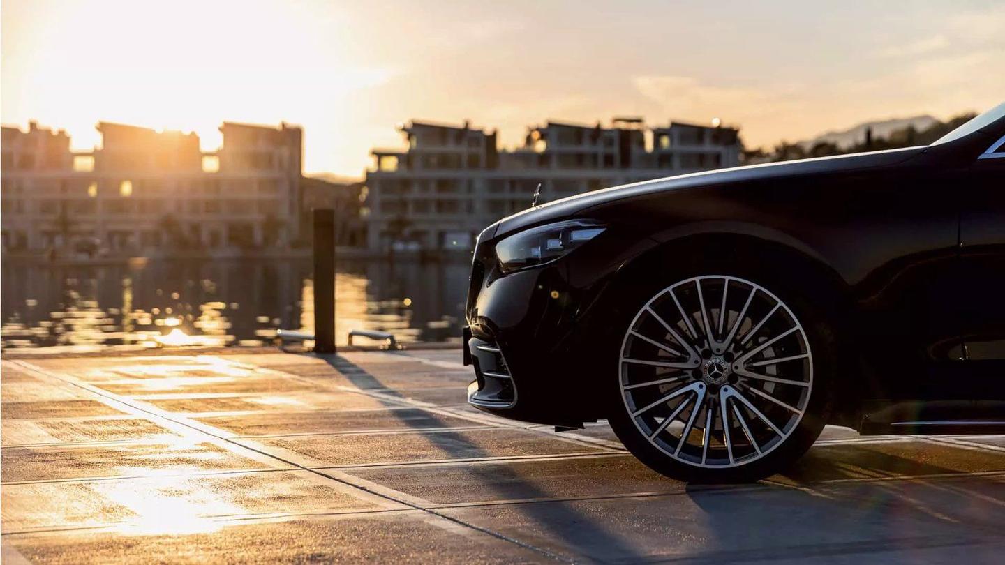 Premium car waiting at the waterfront